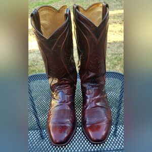 Dan Post Vintage Goat Leather Cowboy Boots